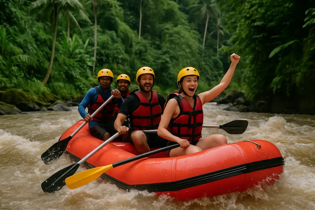 white water rafting bali