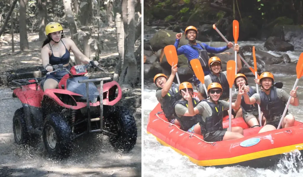 Combo White Water Rafting and ATV Waterfall Package