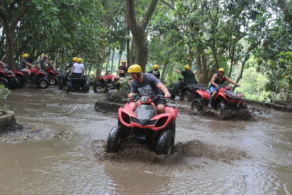 Ubud ATV Quad Bike Adventure Through River, Jungle, Waterfall and Rice Fields