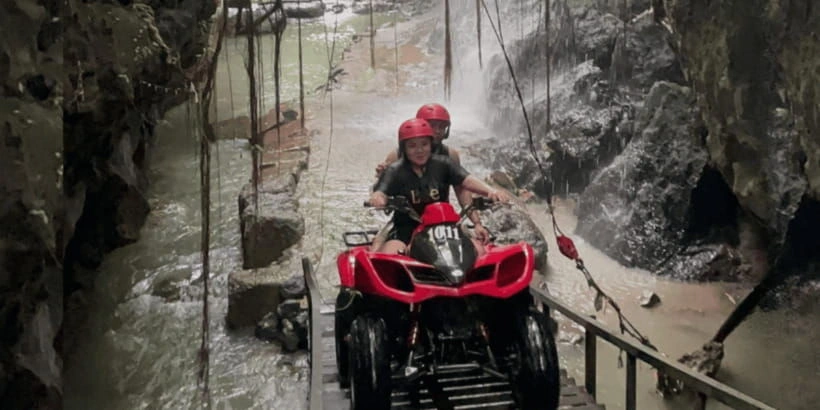 Quad Biking Through Waterfall & Barong Cave Track