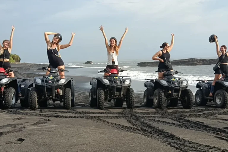 ATV Quad Biking in Black Sand Beach Bali