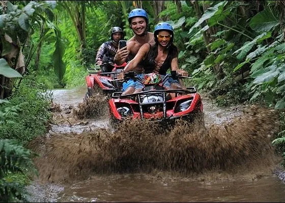Ubud Jungle, Rice Fields, River & Muddy Quad Bike Tour