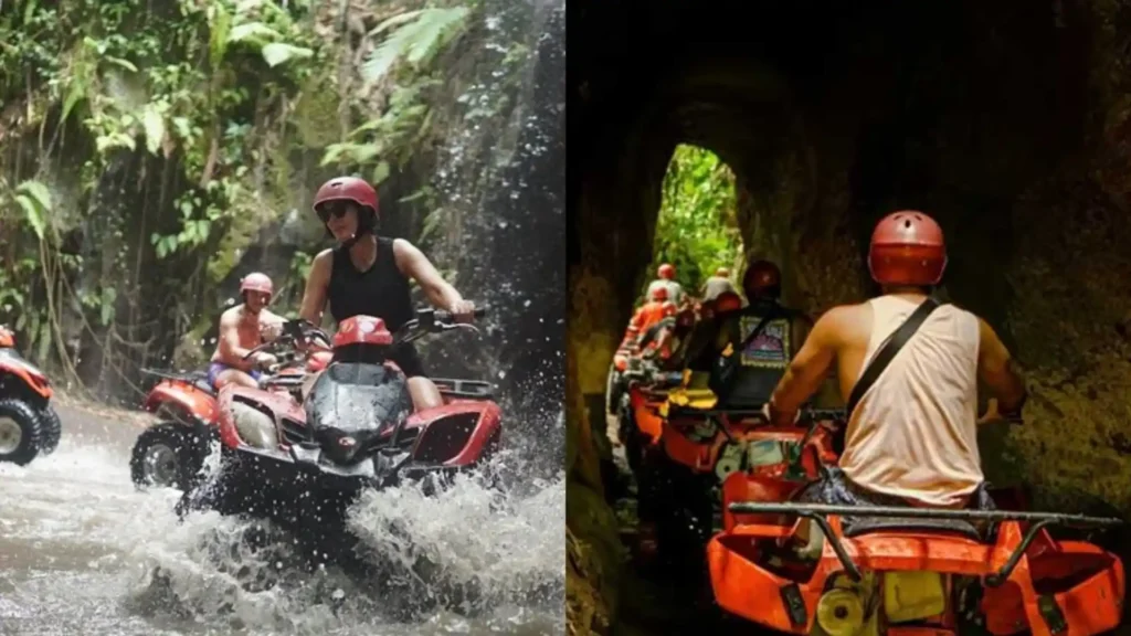 Bali Quad Bike Through Tunnel and Waterfall